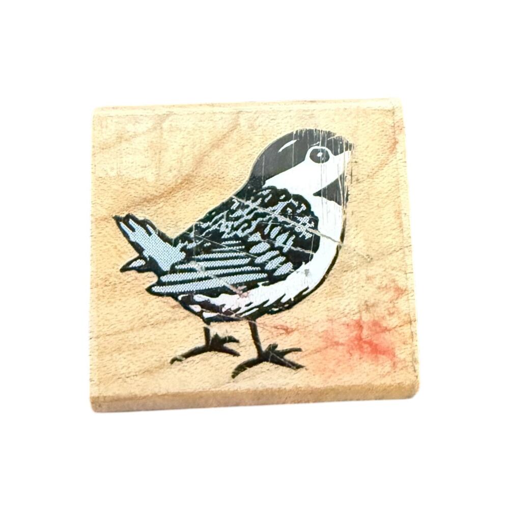 Inkadinkado Bird Looking Around 4137F Small Rubber Stamp